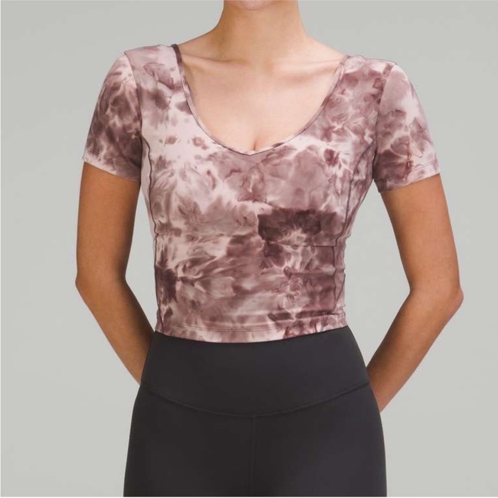 Lululemon Align T-Shirt in Diamond Dye Mink Bery Lunar Rock